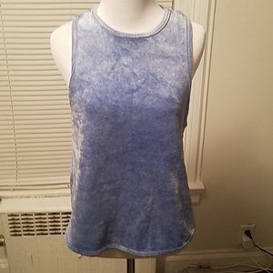 Free People Baby Blue Velour Tank